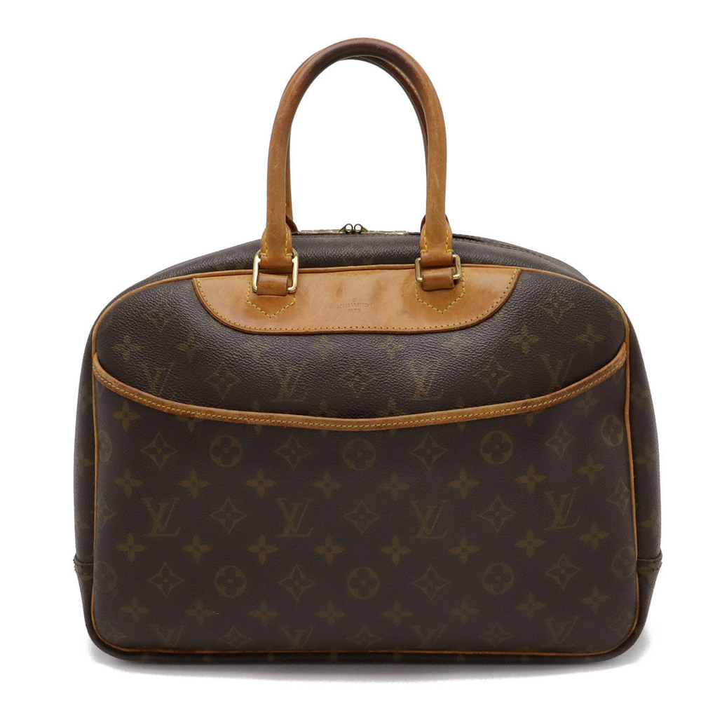 LOUIS VUITTON Monogram Bowling Vanity Deauville Handbag Boston Bag Travel